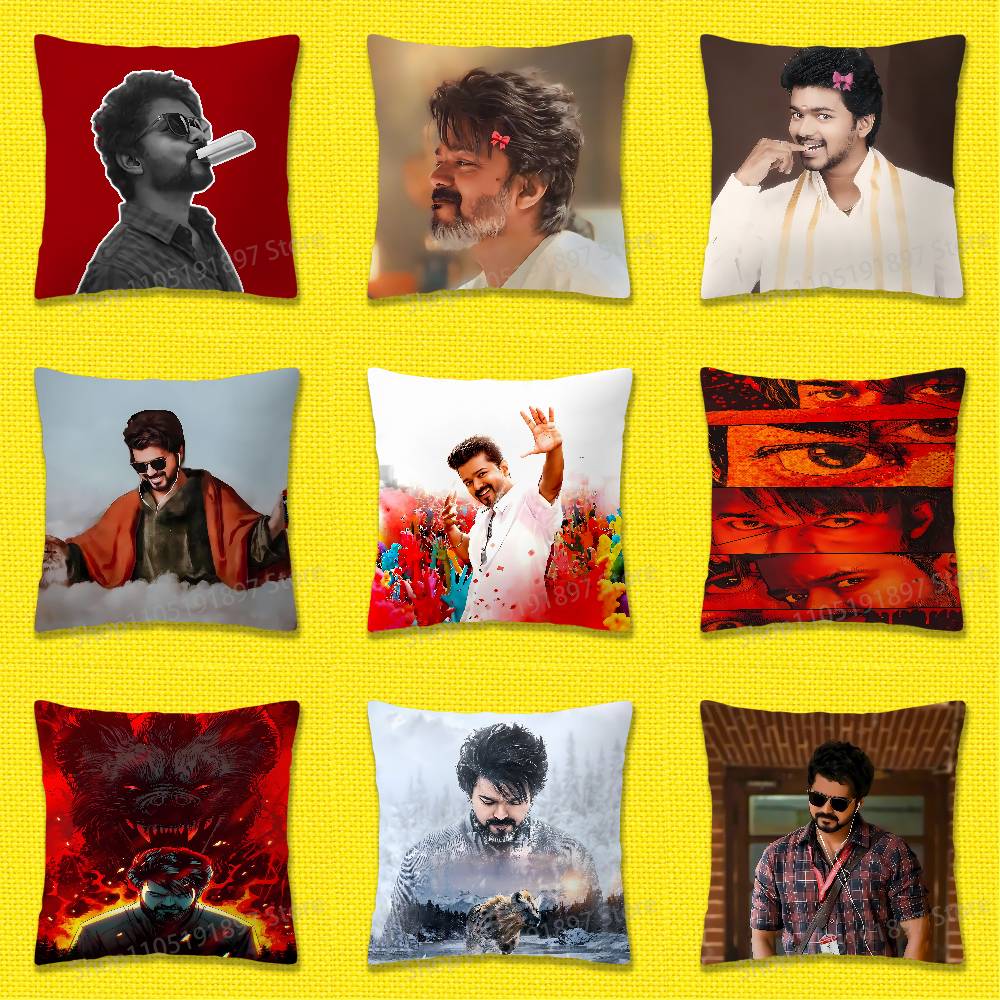 Home Textiles India - T-Thalapathy V-Vijay الهند رمي كيس وسادة