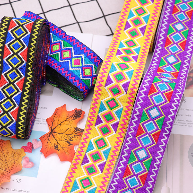 Home Textiles India - 5 متر عبر غرزة التطريز الجاكار