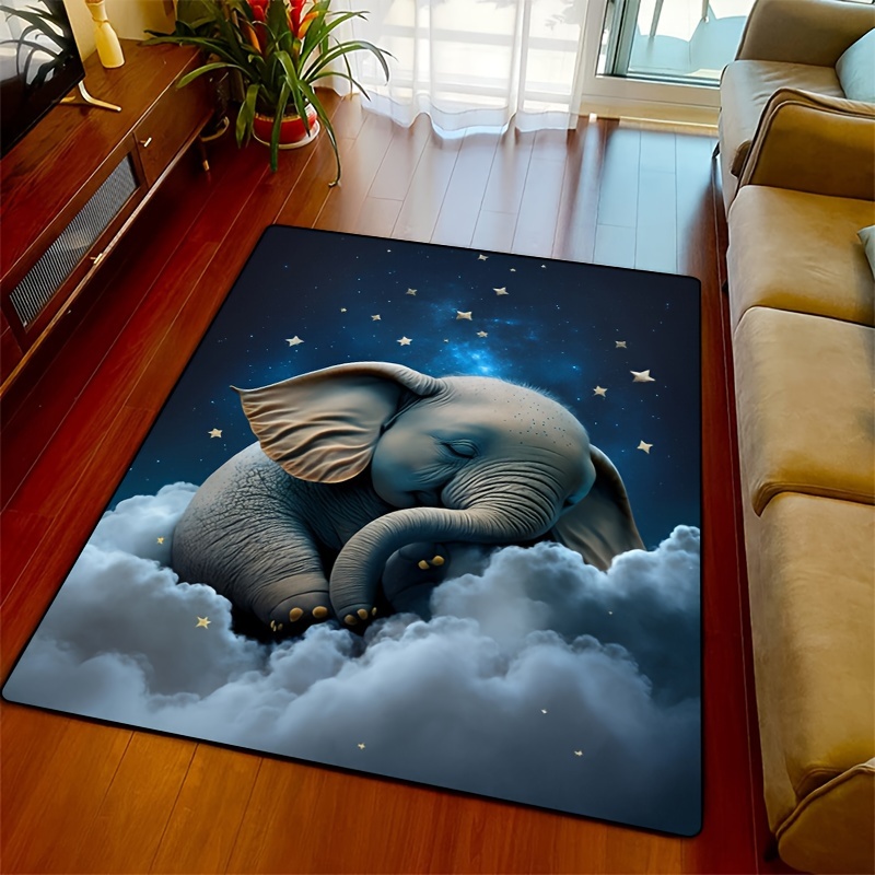Home Textiles Rug - سجادة الفيل حالمة للحضانة | تصميم