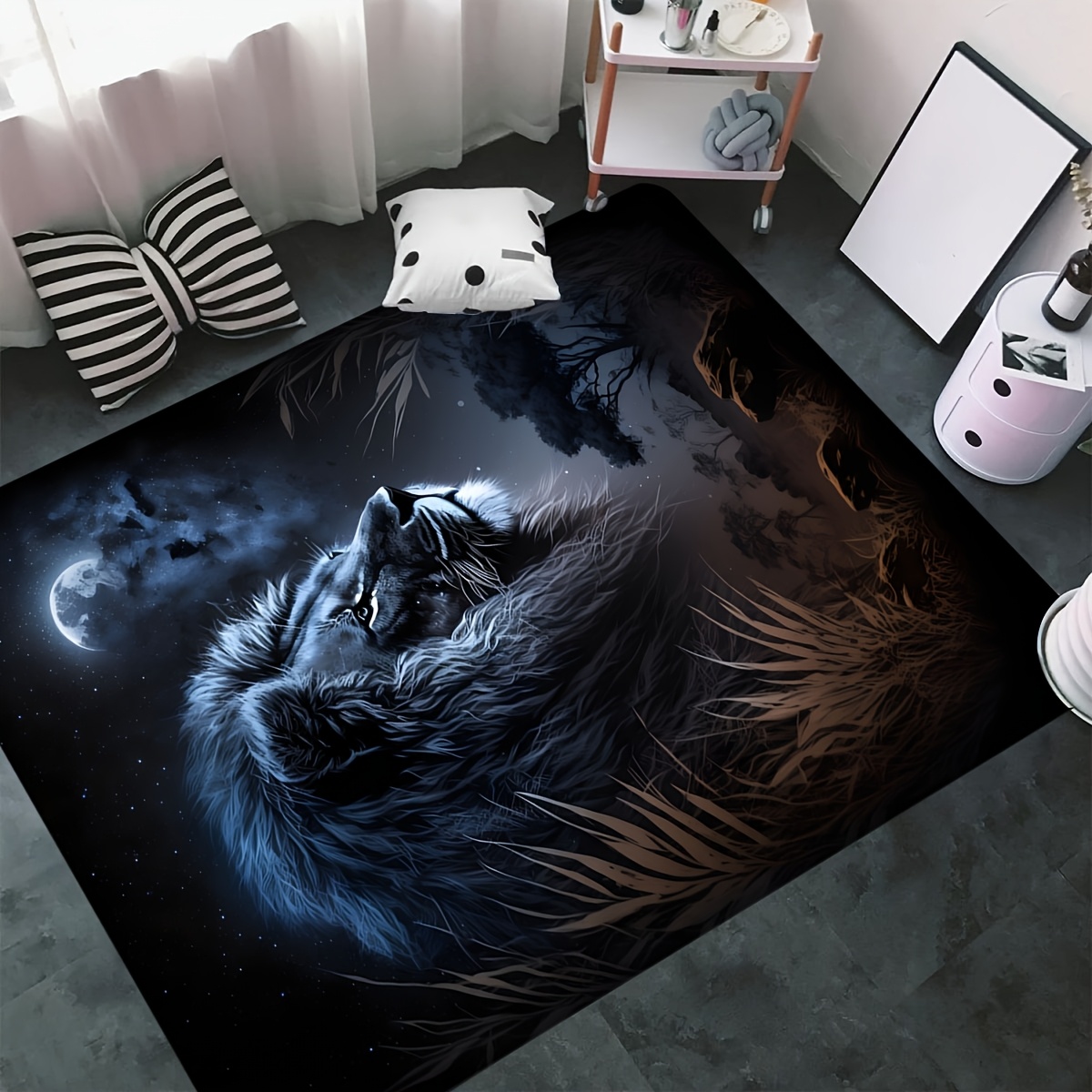 سجادة أرضية بتصميم نمر الليلة  - مراجعة Home Textiles Rug وسعره