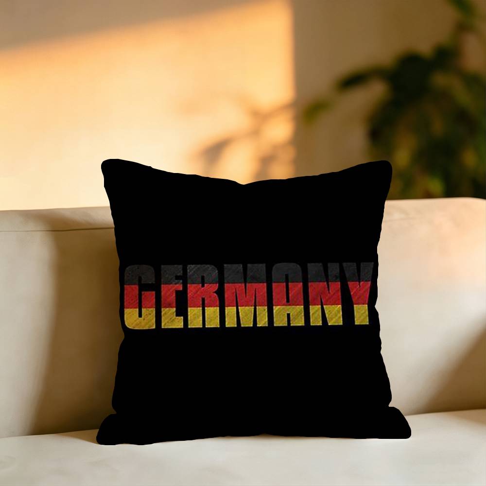 غطاء وسادة مربع الشكل بعلم ألم - مراجعة Home Textiles Germany وسعره
