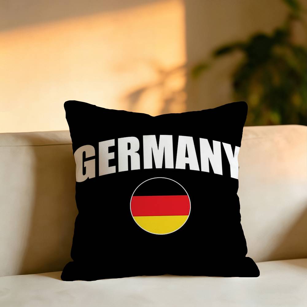 غطاء وسادة مربع الشكل بعلم ألم - مراجعة Home Textiles Germany وسعره