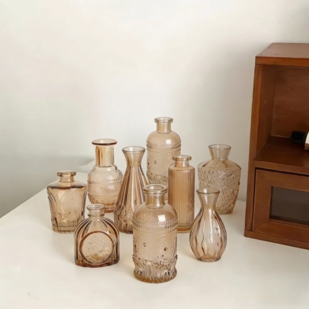 10 قطع من المزهريات الزجاجية ا - مراجعة Home Textiles France وسعره