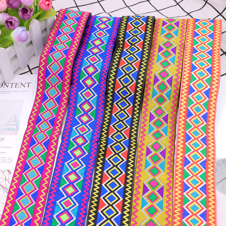 5 متر عبر غرزة التطريز الجاكار - مراجعة Home Textiles India وسعره