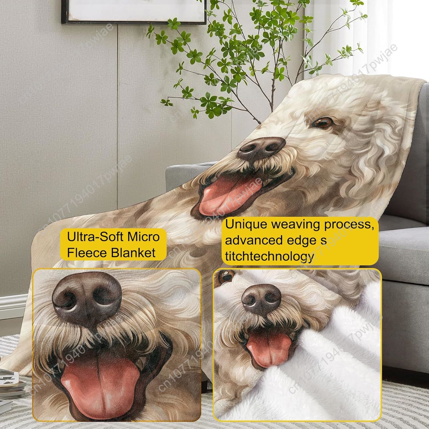بطانية بورتريه بودل بهيجة تصمي - مراجعة Home Of Textiles وسعره