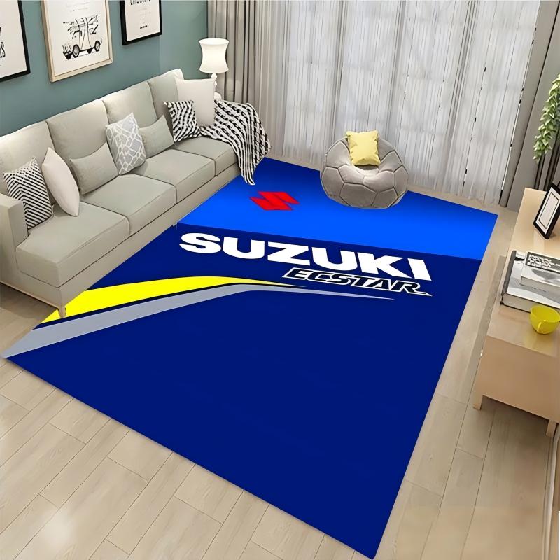 سجادة عرض دراجات سوزوكي الناري - مراجعة Home Textiles Rug وسعره