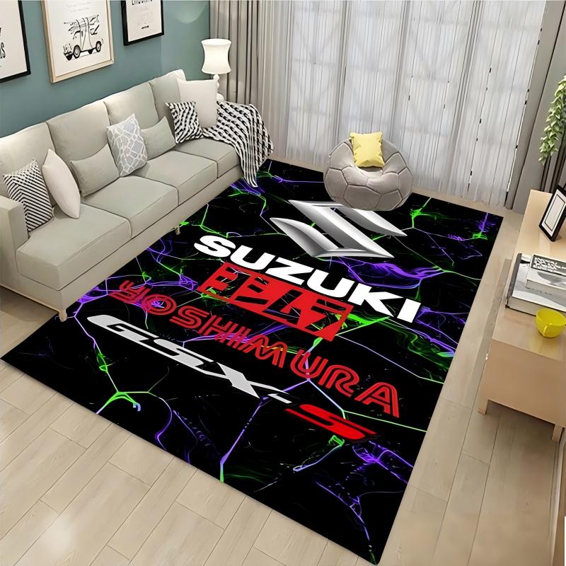 سجادة عرض دراجات سوزوكي الناري - مراجعة Home Textiles Rug وسعره