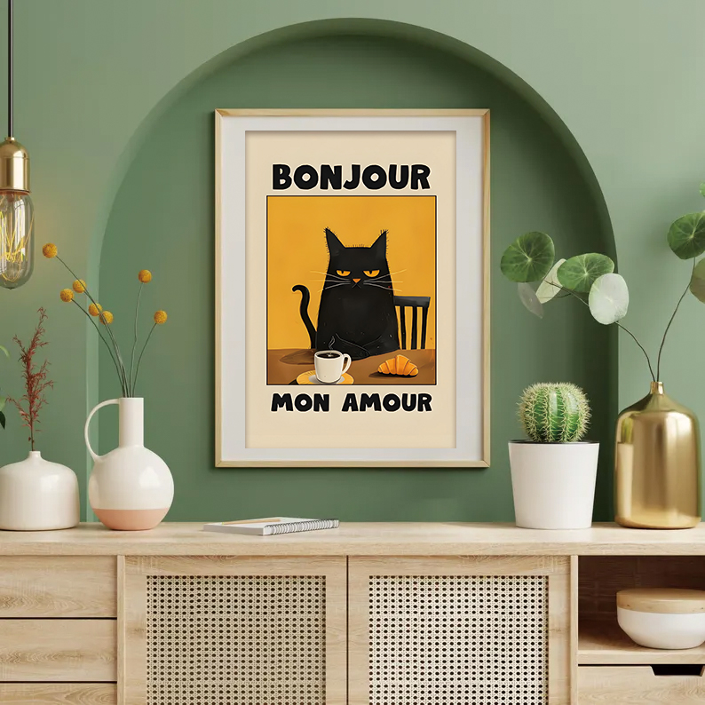 لوحة فنية زخرفية بدون إطار لقط - مراجعة Home Textiles France وسعره