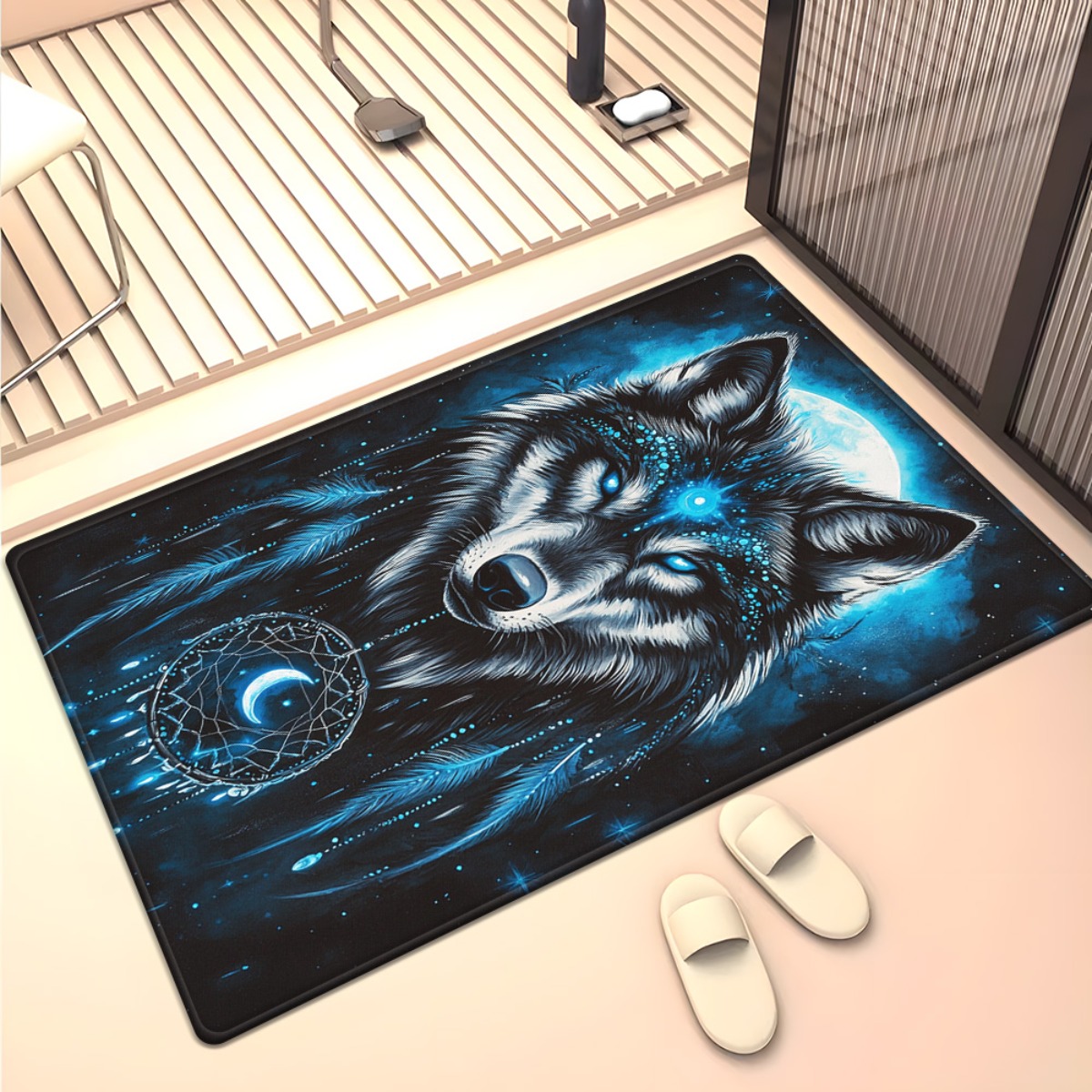 الأزرق الذئب زاك ليلة السماء ك - مراجعة Home Textiles Rug وسعره
